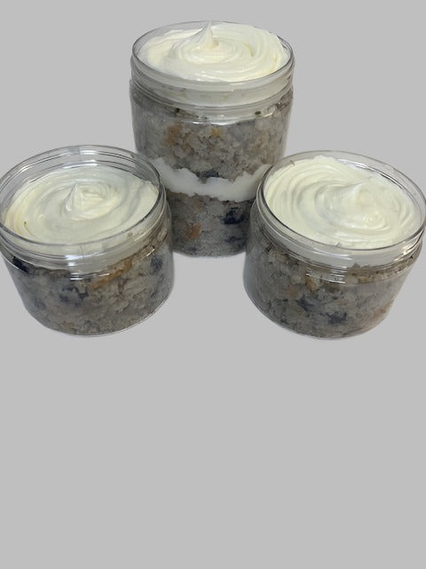 Homemade Blueberry Cake Jar