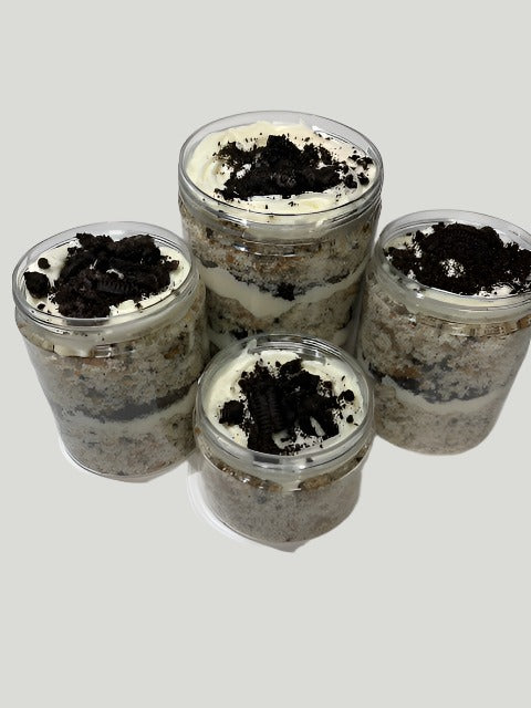 Homemade Oreo Cookie Cake Jar